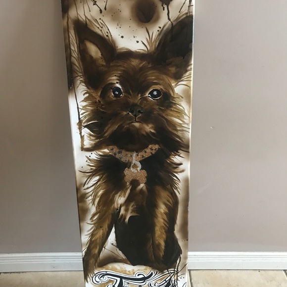 Custom one of a kind oil/spray paint on canvas - Picture 14 of 16